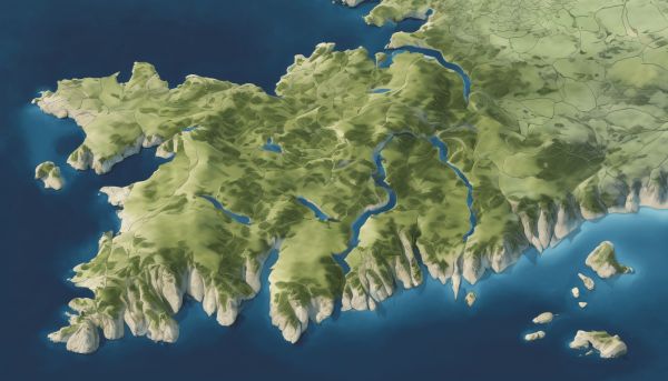 Carte de la bretagne avec les villes principales et leurs atouts